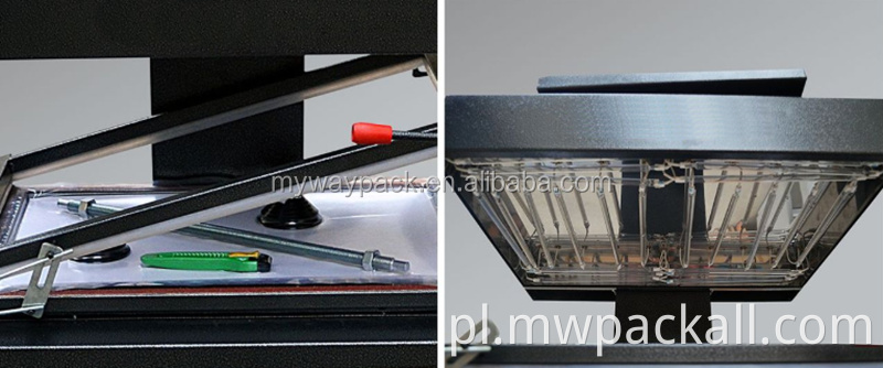 Pakowanie małych produktów w blistrze zgrzewarka próżniowa do zgrzewania skóry